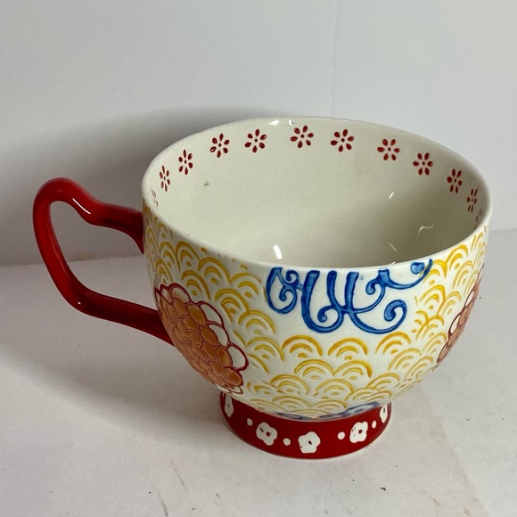 COLORFUL ARTISTIC ACCENT OWL MUG - Picture 7 of 8